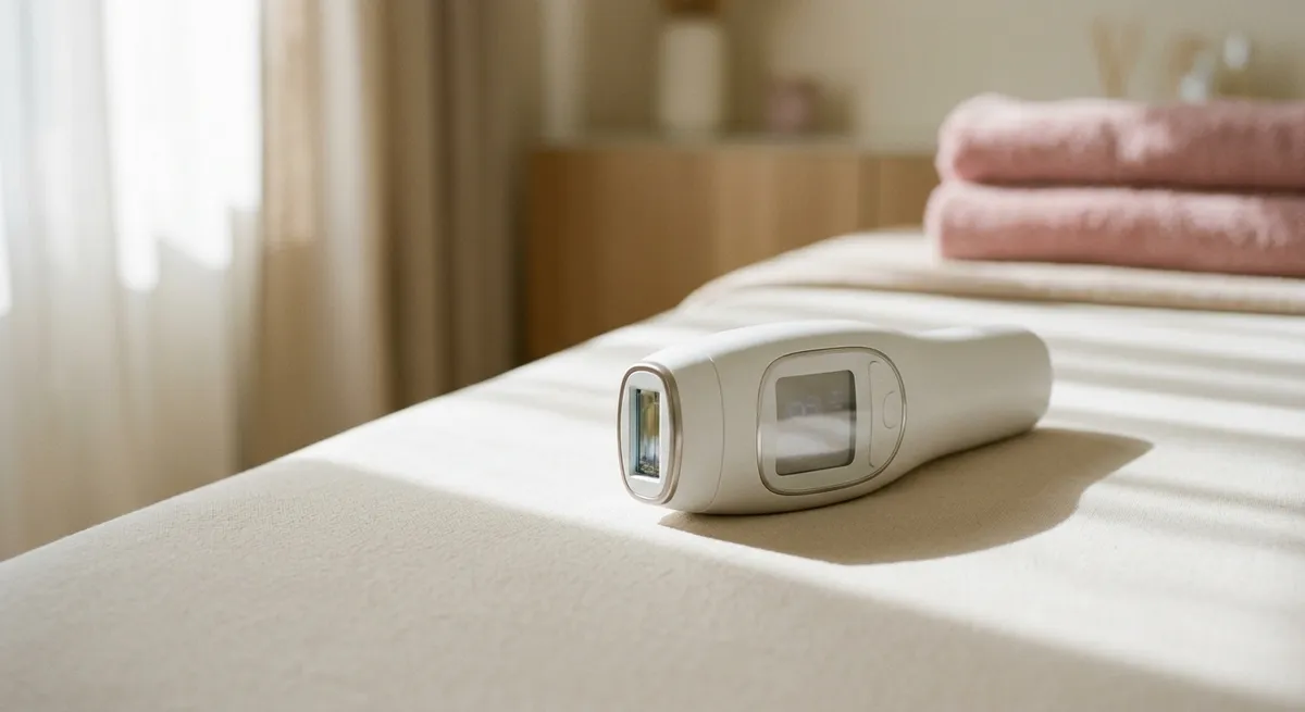 Appareil d'épilation à lumière pulsée dans une cabine